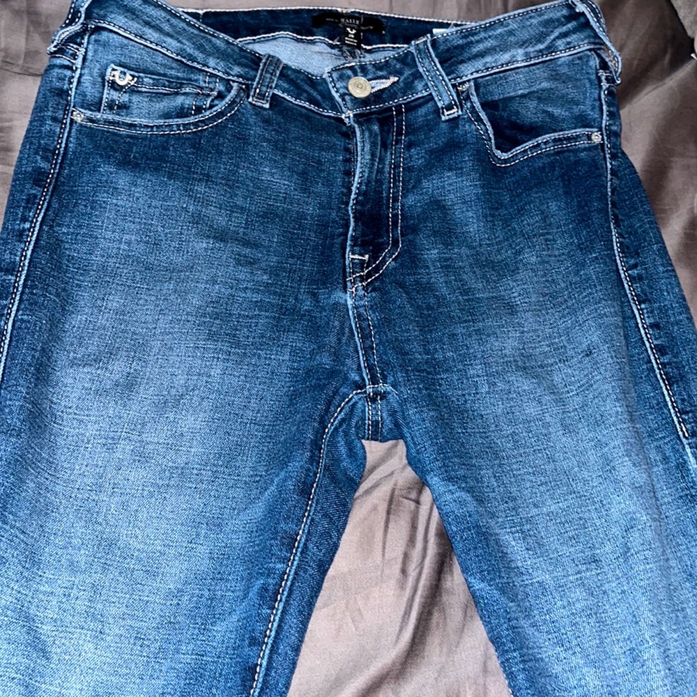 True Religion Halle Mid Rise Super Skinny (Size 28)